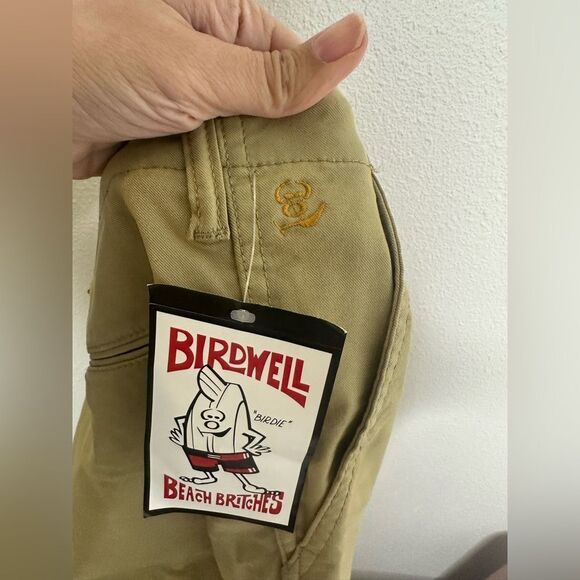 NWT Birdwell Beach Britches Tan Pants Men Drawstring Sz 36 - Picture 6 of 7